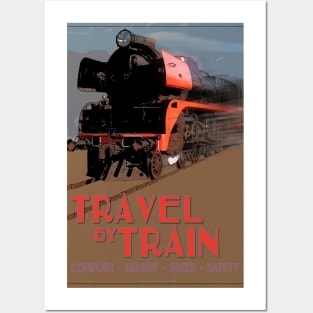 Retro Steam Rail Travel_07 Posters and Art